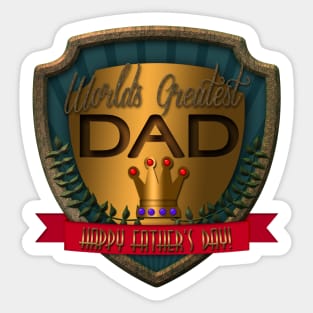 Father's Day Sticker For Dad World's Greatest Dad Sticker